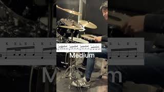 #45 ドラムのフィルインのアイデアです Drum Fill Idea (譜面)(ルーディメンツ) #Shorts