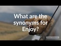 Synonyms for Enjoy