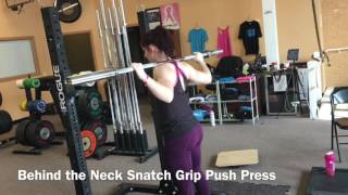 BTN Snatch Grip Push Press