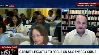 Cabinet Lekgotla's focus on SA's energy crisis: Dr Dale McKinley