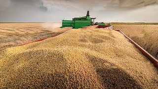 How are 135 tons of soybeans produced by American farmers - American Farming