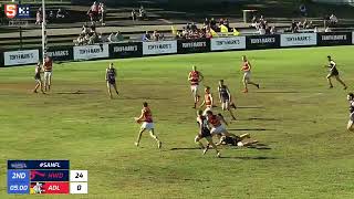 Rd 16 SANFL Snapshot - Adelaide's Lachlan Sholl finishes on the run