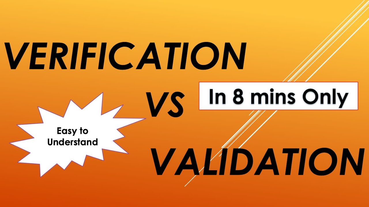 Verification And Validation | Difference Between Verification And ...