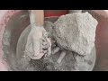 series p 4 asmr huge chunks white concrete crumbling in lots of foamy water 💦 asasmr