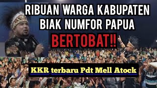 Ribuan Orang di Kabupaten Biak Numfor Papua bertobat dan menyerahkan diri kepada KRISTUS!