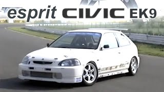 [ENG CC] Esprit Civic EK9 Turbo 465Hp Tsukuba Super Lap