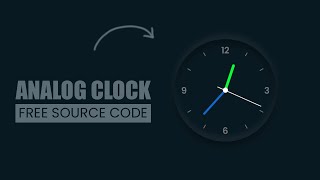 CSS Neumorphism Analog Clock UI Design _ Javascript Clock _ Coding With ROYAL TUTORIALS