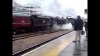 76079 and 45407 leave Sheffield station