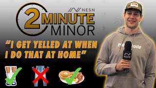 Bruins' Brandon Carlo Answers Rapid Fire Questions | NESN Two Minute Minor Interview