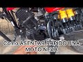 Como ASENTAR RÁPIDO UNA MOTO NUEVA (despegar/ iniciar / acoplar)