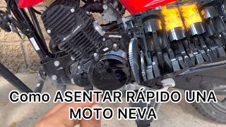 Como ASENTAR RÁPIDO UNA MOTO NUEVA (despegar/ iniciar / acoplar)