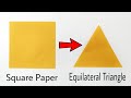 How to cut an Equilateral Triangle from a Square Paper - 1063