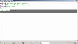 Python Tutorial : Printing Values In Python Tamil Part-5
