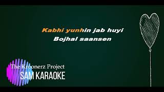 Kahin Door Jab Din Dhal Jaye  Karaoke  Unplugged  [ With Download Link ]