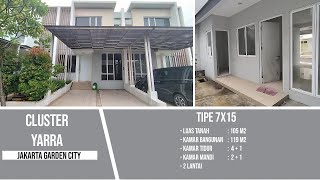 Rumah Cluster Yarra 7X15 Jakarta Garden City