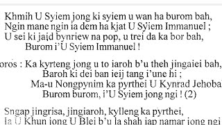 Jingrwai Shem Mynsiem 121 @Burom Burom ïu Syiem jong ngi @Jingrwai Khristmas.