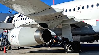 On Board Aegean Airlines | Santorini to Athens Greece | Airbus A320-200