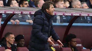 CONTE CAM: Aston Villa 0-4 Tottenham: Antonio Conte on the Touchline at Villa Park: 손흥민 Hat-Trick