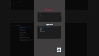 Junior vs Senior Developer 😂😂 #coding #webdesign #html #css #javascript #table