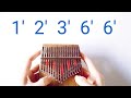 melody of the night easy kalimba tabs tutorial play along kalimba cover