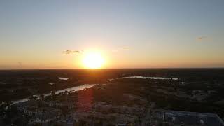 Weston Florida Sunset flight. DJI Mavic Air 2. 4K video