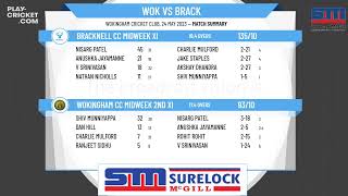 Bracknell Midweek CL - Division 2 - Wokingham CC Midweek XI v Bracknell CC Midweek XI