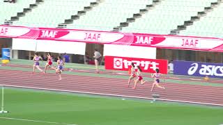 第105回日本選手権　第1日　女子　400m　予選1組　2021年6月24日