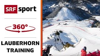 360° Aussicht auf's Training am Lauberhorn | 360° Ski-Special | Lauberhorn