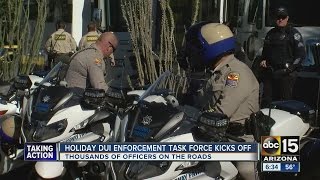 Holiday DUI task force kicks off in Phoenix