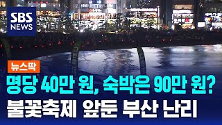 명당 40만 원, 숙박은 90만 원?…불꽃축제 앞둔 부산 난리 / SBS / 뉴스딱