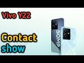 How To Show Contact In Vivo Y22, Sim Card Contact Setting , Copy & Paste Contact