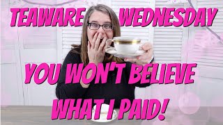 Teaware Wednesday - YOU WON'T BELIEVE WHAT I PAID! Antique Wedgwood TEACUPS - Tea with Jann