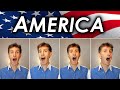 My Country 'Tis of Thee (America) - A Cappella quartet