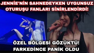 Jennie'nin sahnede özel bölgesi gözüktü! Farkedince panik oldu!