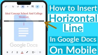 モバイルの Google ドキュメントに水平線を挿入する方法 | モバイルの Google ドキュメントに水平線を挿入する方法