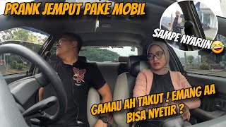 PERTAMA KALI JEMPUT PACAR PAKE MOBIL‼️REAKSINYA MALAH BEGINI