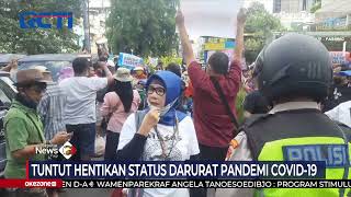 Gelar Aksi Tolak Status Darurat Covid-19, Belasan Emak-Emak Diadang Petugas #SeputariNewsPagi 13/12