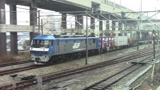 【山陽本線】JR貨物　EF210-7号機牽引　5051レ貨物列車