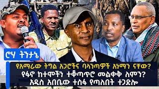 የአማራው ትግል አጋሮችና ባላንጣዎች አነማን ናቸው?|የፋኖ ከተሞችን ተቆጣጥሮ መልቀቅ ለምን?|አዲስ አበቤው ተስፋ የጣለበት ተጋድሎ @roha_tv