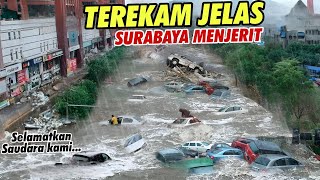GILIRAN SURABAYA !! Detik² Badai Dahsyat Tenggelamkan Surabaya Hari ini! Semua Hanyut