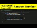 JavaScript Program 4 - How to Generate Random Number in JavaScript | Programming For Beginners