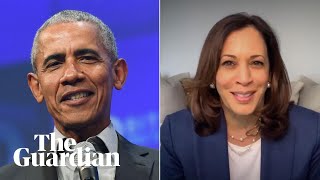 Democratic national convention day three: Barack Obama & Kamala Harris lead speeches – watch live