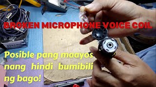 How to fix broken mic voice coil || VLOG #119