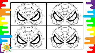 Spider-Man Mask Coloring Page | Mask Coloring | Cartoon - Why We Lose