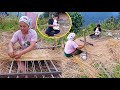 Manjita's mother making mat from rice straw II Traditional rice straw mat making in village Nepal