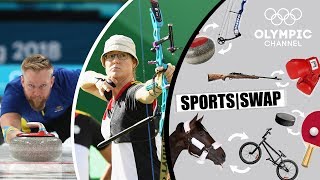Archery vs Curling | Can They Switch Sports? | Sports Swap Challenge