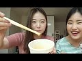 2 coreanas probando maruchan con salsa valentina y jugo de limon│coreanita