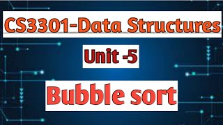 Bubble sort in data structures tamil||CS3301||Anna university reg-2021.#cse