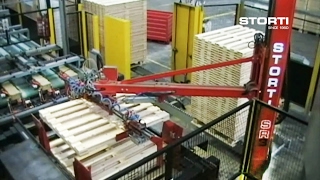 STORTI Mechanical tandem nailing line with variable jig and automatic feeders