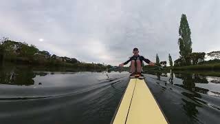 Row along Single Scull 5km warmup and 5km race pace 14th October 2024